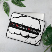 Load image into Gallery viewer, My Melanin Matters Custom logo - Laptop Sleeve
