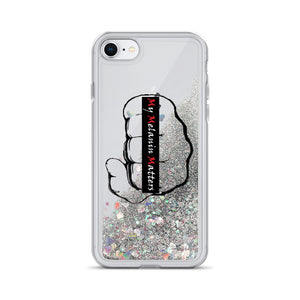 My Melanin Matters - Custom logo - Liquid Glitter Phone Case