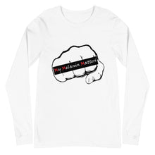 Load image into Gallery viewer, MY MELANIN MATTERS LOGO (org) - Unisex Long Sleeve Tee
