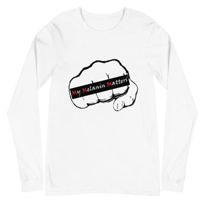 MY MELANIN MATTERS LOGO (org) - Unisex Long Sleeve Tee