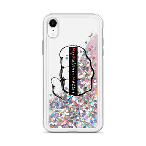 My Melanin Matters - Custom logo - Liquid Glitter Phone Case