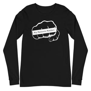 My Melanin Matters Logo - Unisex Long Sleeve Tee