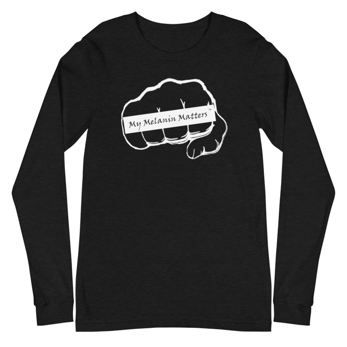 My Melanin Matters Logo - Unisex Long Sleeve Tee