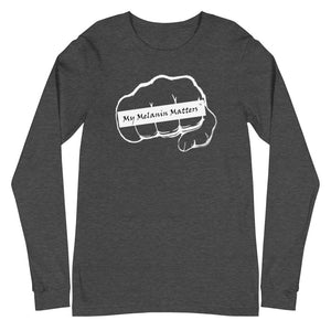 My Melanin Matters Logo - Unisex Long Sleeve Tee