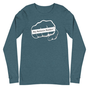My Melanin Matters Logo - Unisex Long Sleeve Tee