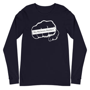 My Melanin Matters Logo - Unisex Long Sleeve Tee