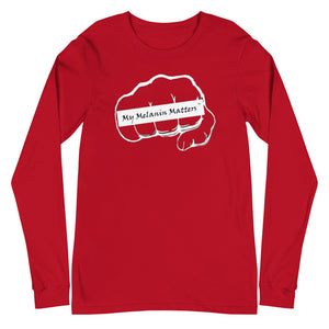 My Melanin Matters Logo - Unisex Long Sleeve Tee